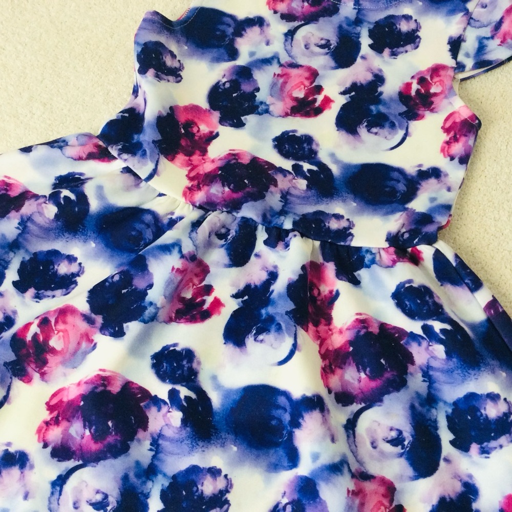 KIDPIK Purple floral dress for girls size 5/6 - Picture 2 of 7
